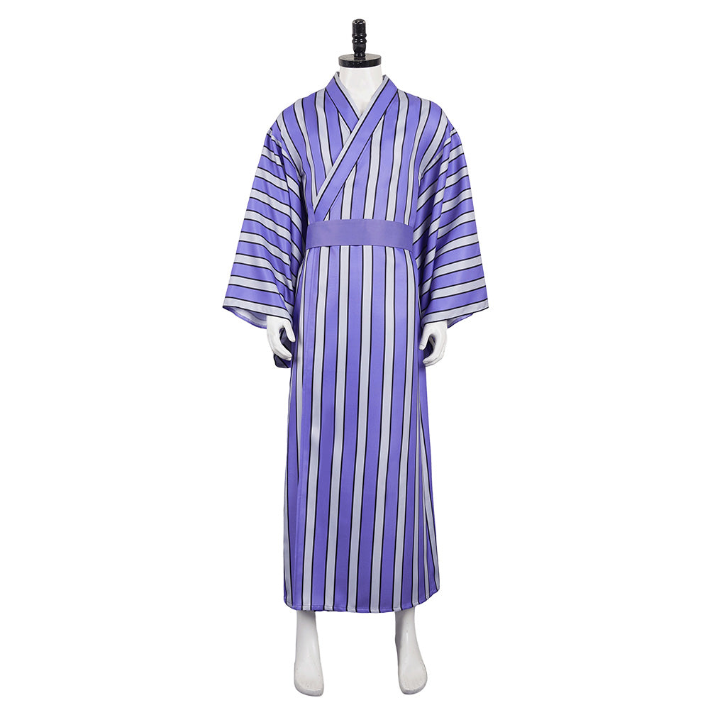 Anime Kaiju No.8 (2024) Soshiro Hoshina Purple Yukata Kimono Outfits Cosplay Costume Halloween Carnival Suit