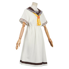 Anime Makeine: Too Many Losing Heroines (2024) Nukumizu Kaju White School Dress Outfits Cosplay Costume Halloween Carnival Suit