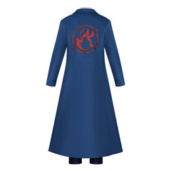 Anime Mashle: Magic and Muscles 2 (2024) Kaldo Gehena Blue Coat Outfits Cosplay Costume Halloween Carnival Suit