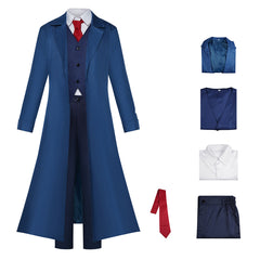 Anime Mashle: Magic and Muscles 2 (2024) Kaldo Gehena Blue Coat Outfits Cosplay Costume Halloween Carnival Suit