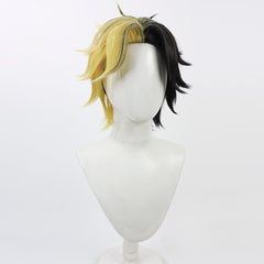  Anime Mashle: Magic and Muscles Rayne Ames Black And Yellow Wig Cosplay Accessories Halloween Carnival Props