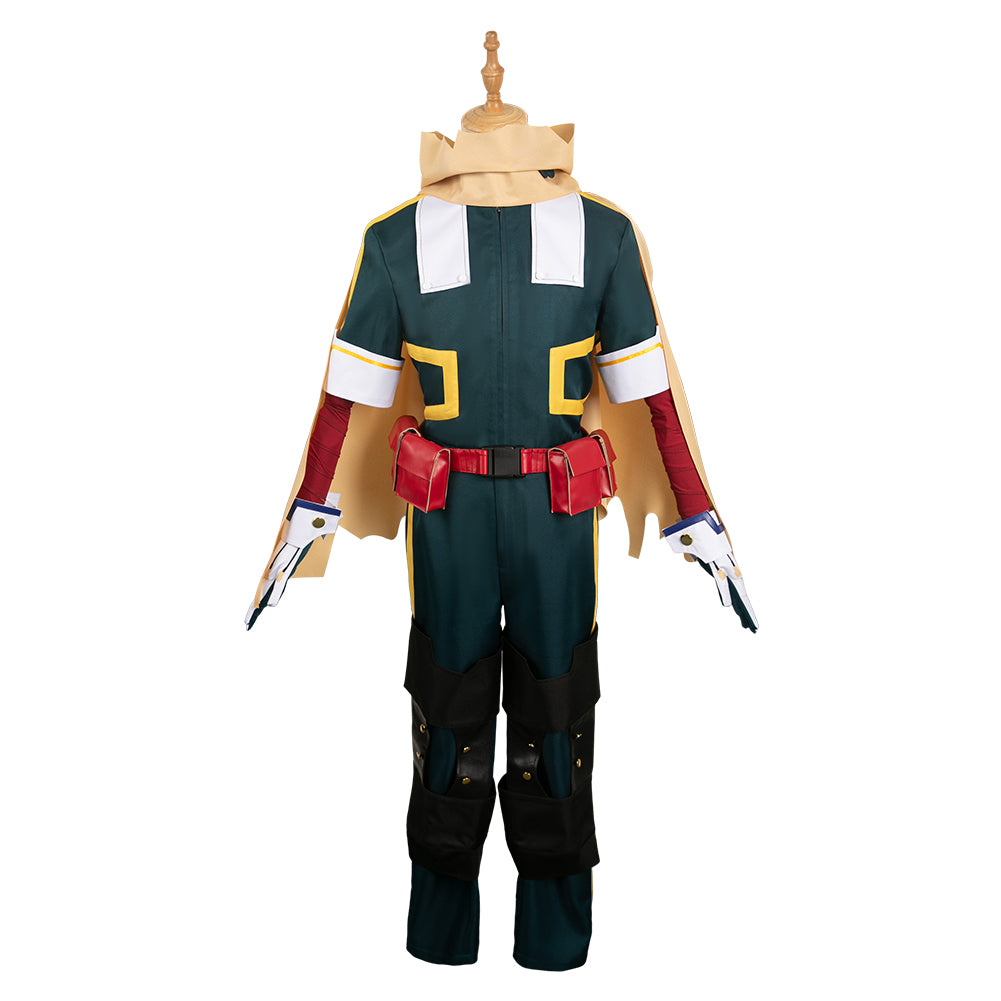 Anime Midoriya Izuku Green Battle Suit Outfits Cosplay Costume Halloween Carnival Suit