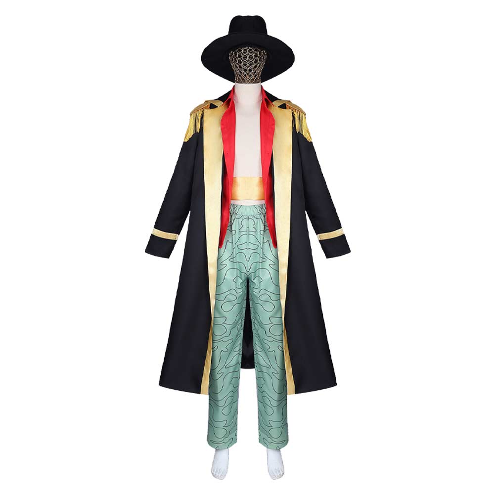 Anime One Piece Marshall·D·Teach Blackbeard Pirates Outfits Cosplay Costume Halloween Carnival Suit 