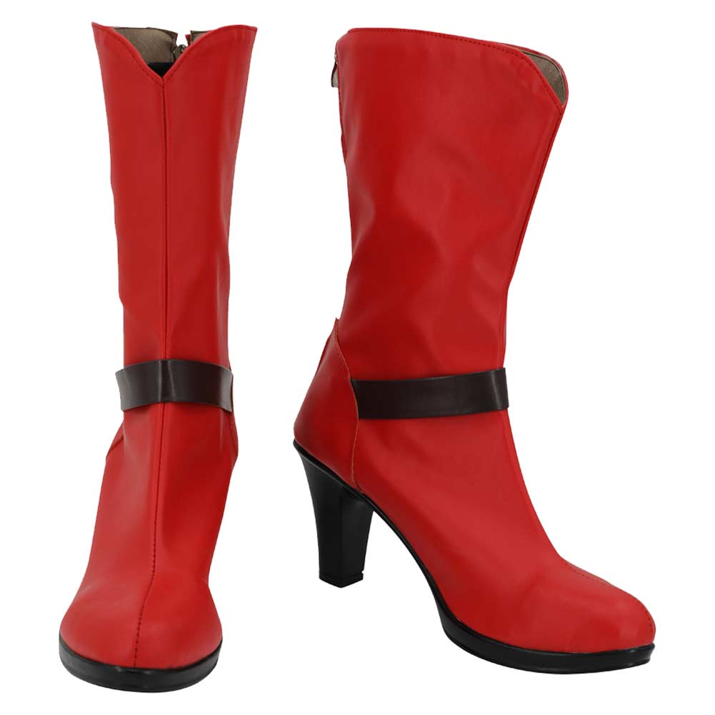 Anime One Piece Nami Red Shoes Boots Cosplay Accessories Halloween Carnival Props