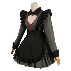 Anime Oshi No Ko Hoshino Rubii Black Vampire Maid Dress Outfits Cosplay Costume Halloween Carnival Suit