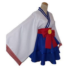 Anime Sailor Moon Tsukino Usagi White Kimono Outfits Cosplay Costume Halloween Carnival Suit
