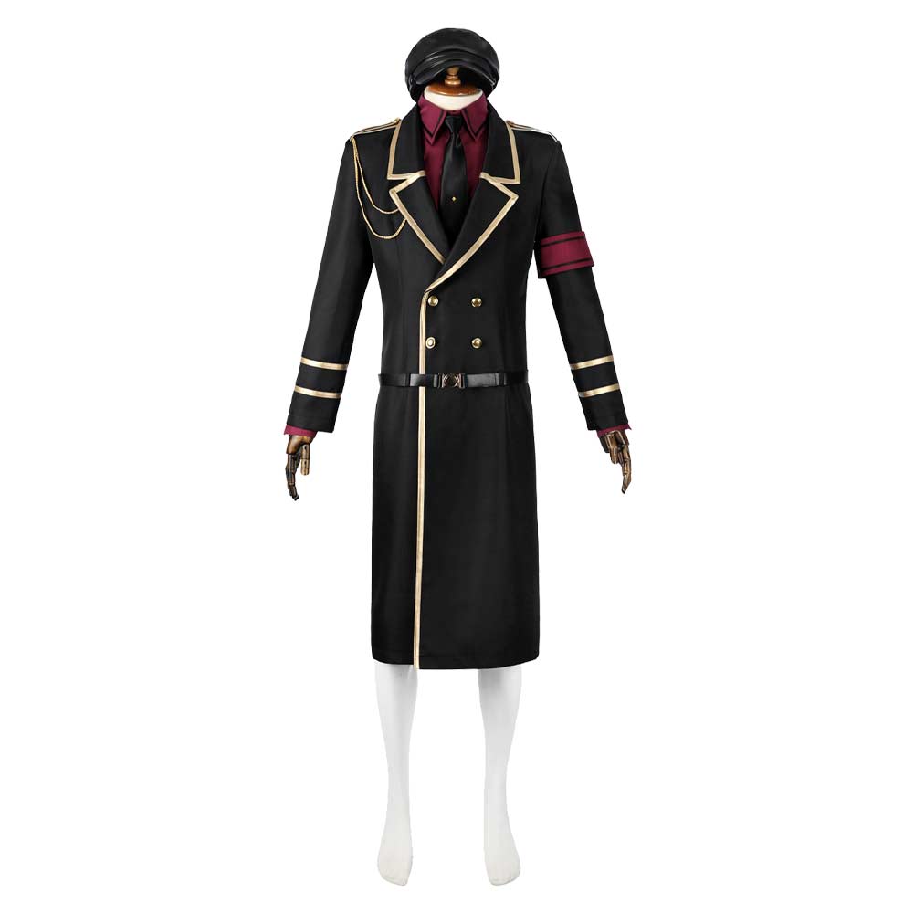 Anime The Magical Girl And The Evil Lieutenant (2024) Miller Black Coat Outfits Cosplay Costume Halloween Carnival Suit 