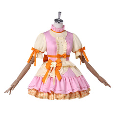 Anya Extra Mission Pink Yellow Layered Dress Set Outfits Cosplay Costume 