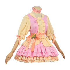 Anya Pink Yellow Dress Extra Mission Set Outfits Cosplay Costume