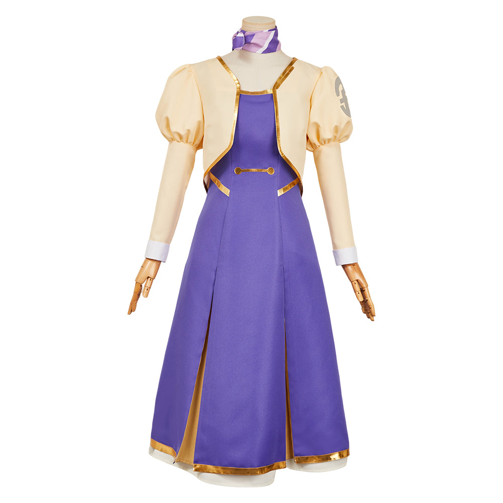 Apocalypse Hotel (2025) Yachiyo Purple Dress Set Outfits Cosplay Costume 