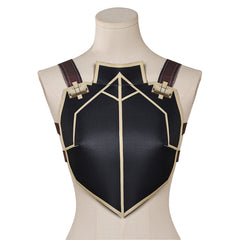 Arcane: League Of Legends 2 (2024) Caitlyn Black Vest Chest Armor Outfits Cosplay Costume 