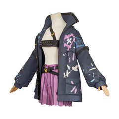 Arcane: League Of Legends 2 (2024) Jinx Black Concept Art Set Outfits Cosplay Costume 