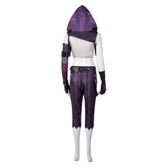 Arcane: League Of Legends 2 (2024) Jinx Dark Purple Outfits Cosplay Costume 