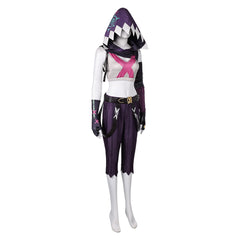 Arcane: League Of Legends 2 (2024) Jinx Dark Purple Outfits Cosplay Costume 