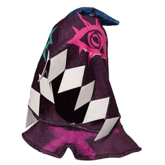 Arcane: League Of Legends 2 (2024) Jinx Flannel Hood Hat Cap Halloween Carnival Costume Accessories - Original