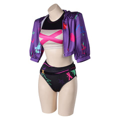 Arcane: League Of Legends 2 (2024) Jinx Graffiti Swimsuit Outfits Cosplay Costume - Coshduk