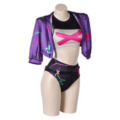 Arcane: League Of Legends 2 (2024) Jinx Graffiti Swimsuit Outfits Cosplay Costume - Coshduk