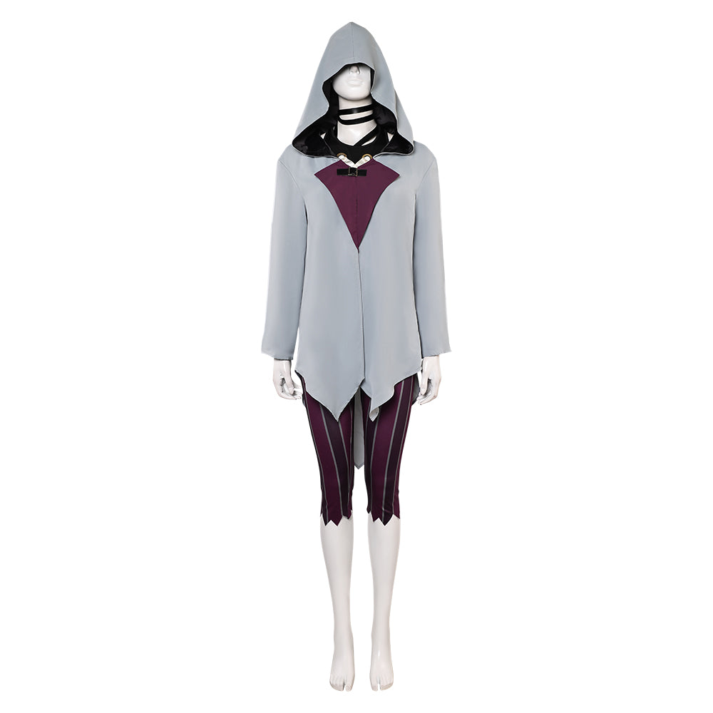 Arcane: League Of Legends 2 (2024) Jinx Gray Cape Set Outfits Cosplay Costume 