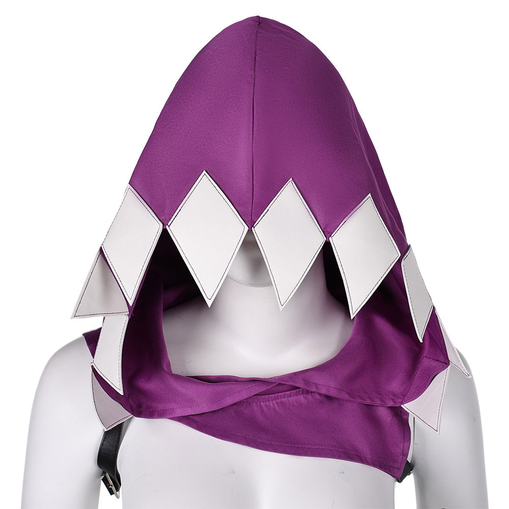 Arcane: League Of Legends 2 (2024) Jinx Purple Hood Hat Cosplay Accessories Props