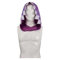 Arcane: League Of Legends 2 (2024) Jinx Purple Printed Hood Hat Outfits Cosplay Costume Accessories