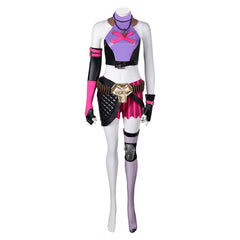 Arcane: League Of Legends 2 (2024) Jinx Purple Set Outfits Cosplay Costume 