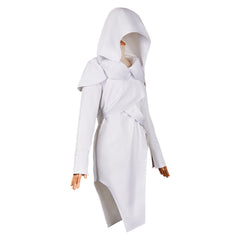 Arcane: League Of Legends 2 (2024) Mel White Hooded Dress Outfits Cosplay Costume 