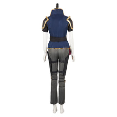 Arcane: League Of Legends 2 (2024) Vi Blue Uniform Outfits Cosplay Costume Halloween Carnival Suit