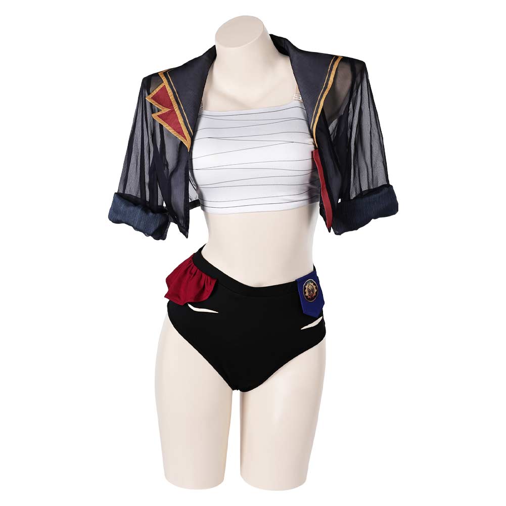 Arcane: League Of Legends 2 (2024) Vi Swimsuit Outfits Cosplay Costume - Coshduk