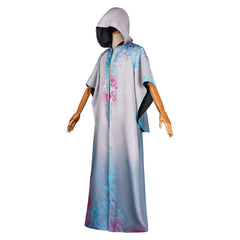 Arcane: League Of Legends 2 (2024) Viktor White Printed Cloak Outfits Cosplay Costume 