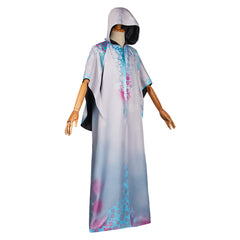 Arcane: League Of Legends 2 (2024) Viktor White Printed Cloak Outfits Cosplay Costume 