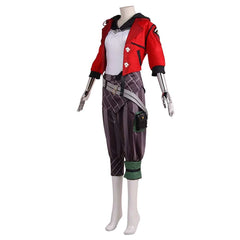 Arcane: League Of Legends Season 1 Vi Red Jacket Set Outfits Cosplay Costume 