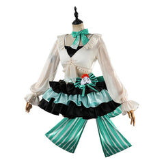 Arknights Haruka White Green Skirt Collab Set Outfits Cosplay Costume