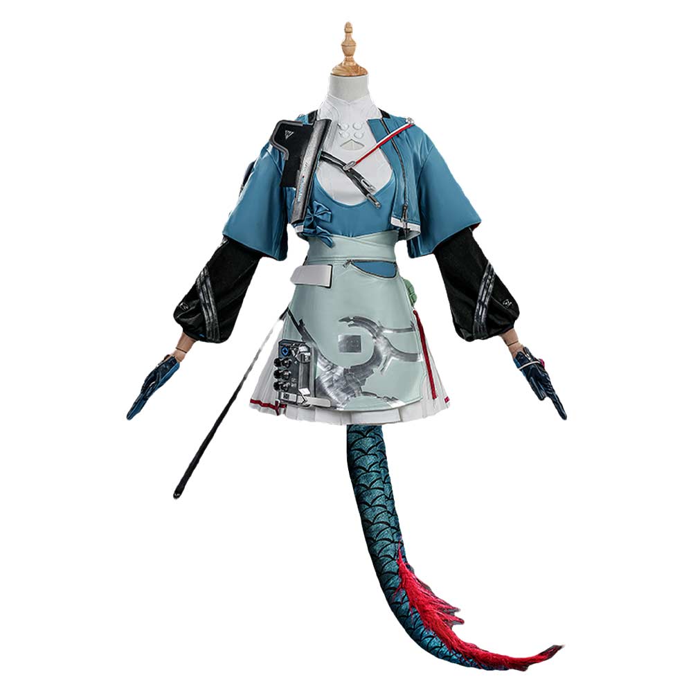 Arknights: Endfield (2026) Chen Qianyu Blue Set Outfits Cosplay Costume