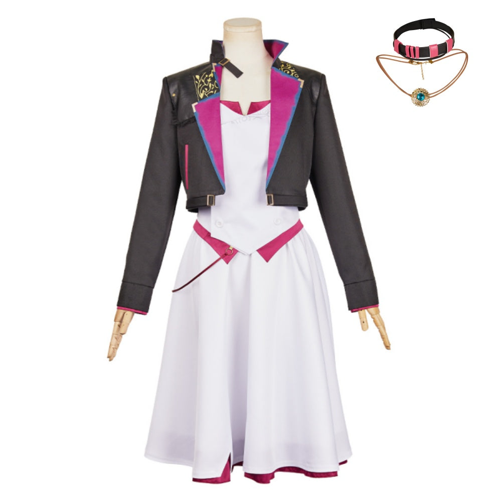 Arcane: League Of Legends 2 (2024) AU Powder White Dress Outfits Jinx Cosplay Costume