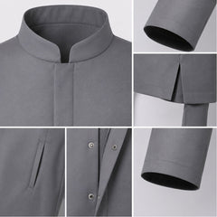 Austin Powers Dr. Evil Gray Uniform Set Outfits Cosplay Costume Halloween Suit