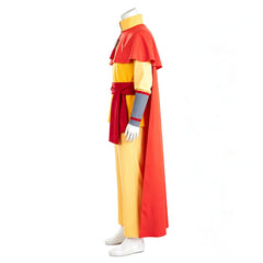 Avatar Aang: The Last Airbender (2026) Aang Red Cloak Yellow Set Outfits Cosplay Costume