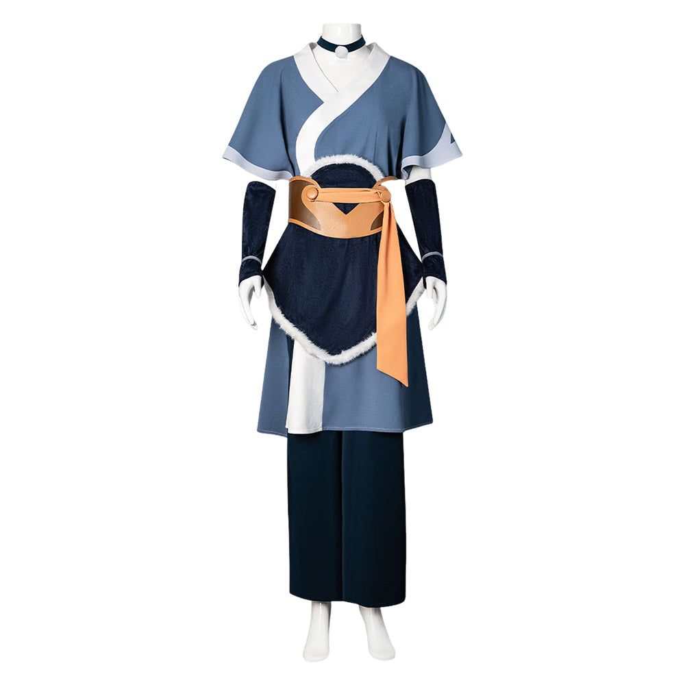Avatar Aang: The Last Airbender (2026) Katara Dark Blue Set Outfits Halloween Cosplay Costume