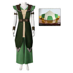 Avatar Aang: The Last Airbender (2026) Toph Beifong Green Full Set Outfits Cosplay Costume