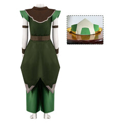Avatar Aang: The Last Airbender (2026) Toph Beifong Green Full Set Outfits Cosplay Costume
