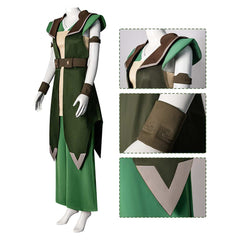 Avatar Aang: The Last Airbender (2026) Toph Beifong Green Full Set Outfits Cosplay Costume