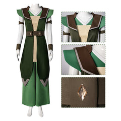 Avatar Aang: The Last Airbender (2026) Toph Beifong Green Full Set Outfits Cosplay Costume