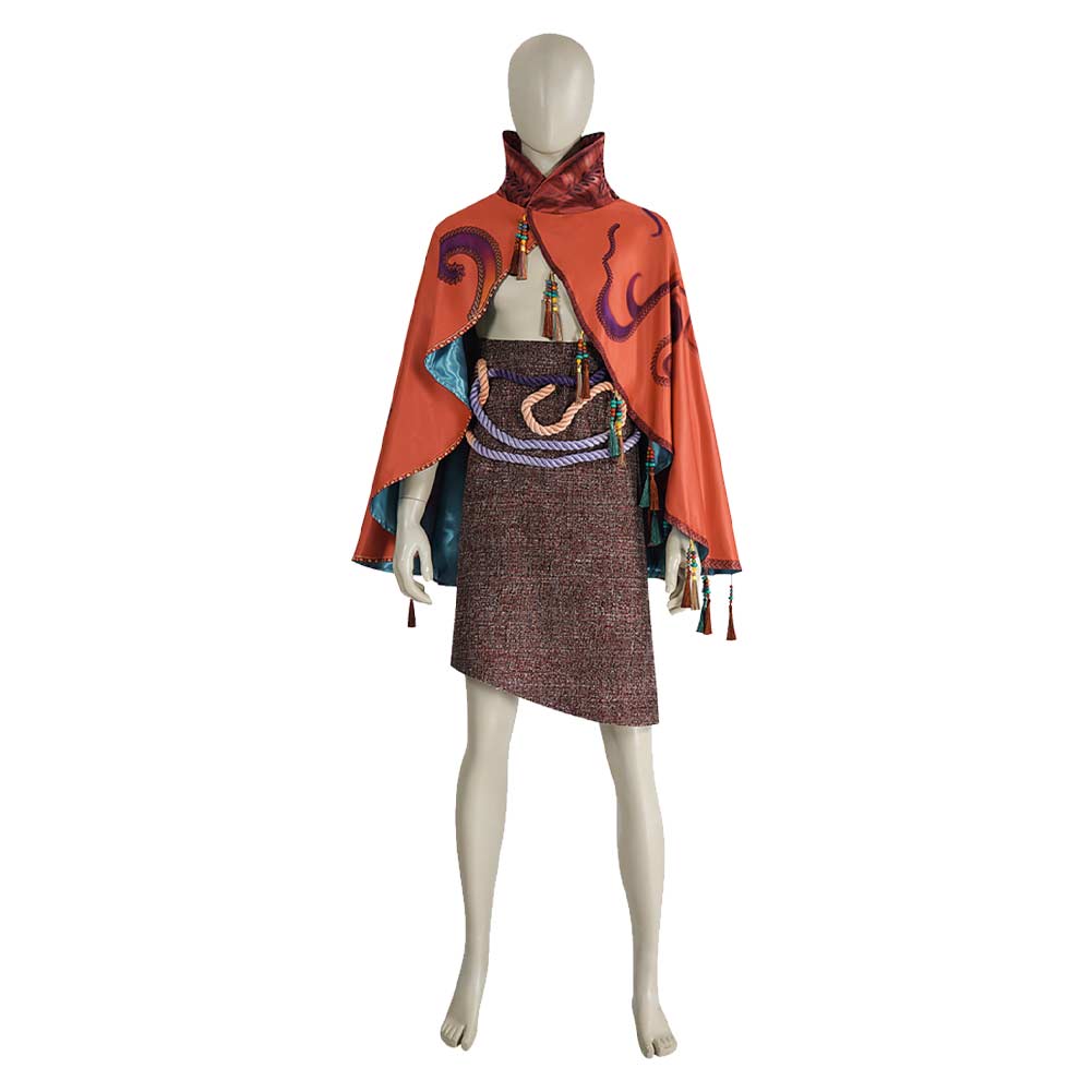 Avatar: Fire and Ash (2025) Peylak Orange Cape Cloak Set Outfits Cosplay Costume 