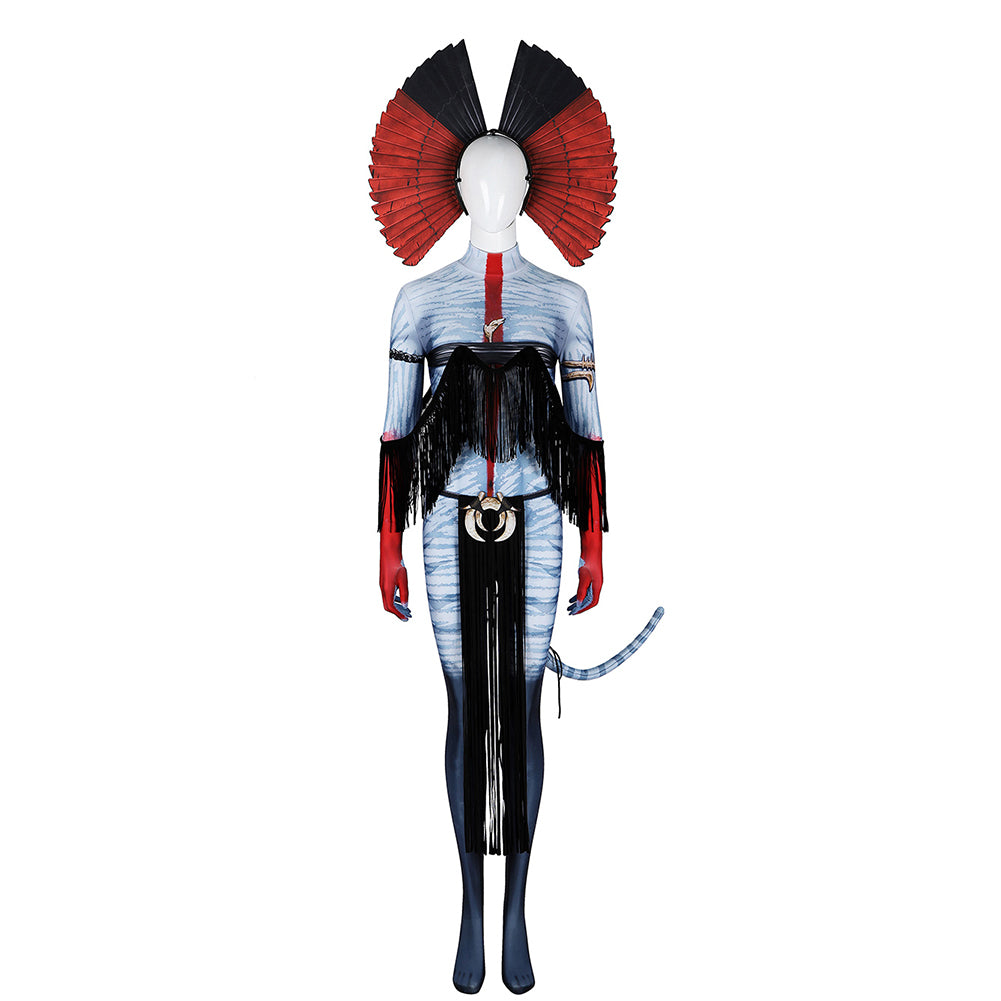 Avatar: Fire and Ash (2025) Varang Blue Jumpsuit Set Outfits Cosplay Costume 