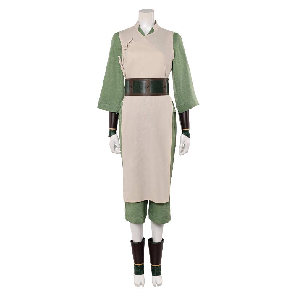 Avatar: The Last Airbender Live-action (2026) Toph Beifong Green Beige Set Outfits Cosplay Costume 