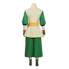 Avatar: The Last Airbender Toph Beifong The Rift Green Set Outfits Cosplay Costume