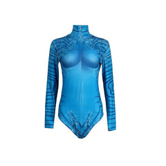 Avatar: The Way Of Water Neytiri Blue Long Sleeve Swimsuit Outfits Cosplay Costume