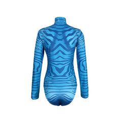 Avatar: The Way Of Water Neytiri Blue Long Sleeve Swimsuit Outfits Cosplay Costume