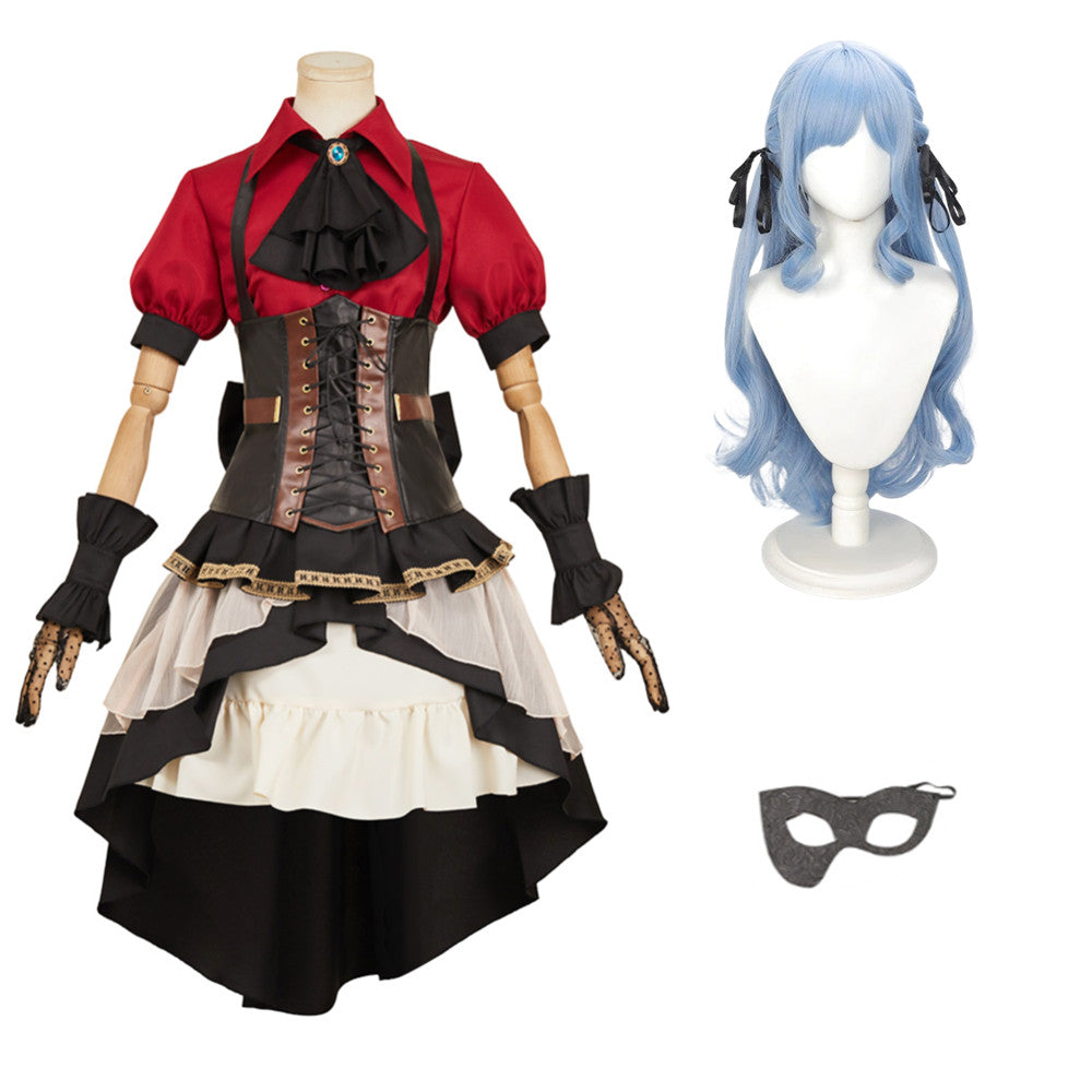 BanG Dream! Ave Mujica (2025) Togawa Sakiko Red Stage Dress Set Outfits Cosplay Costume