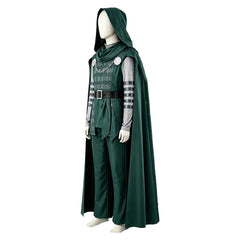 Avengers: Doomsday (2026) Doctor Doom Green Tunic Pants Cloak Set Outfits Cosplay Costume