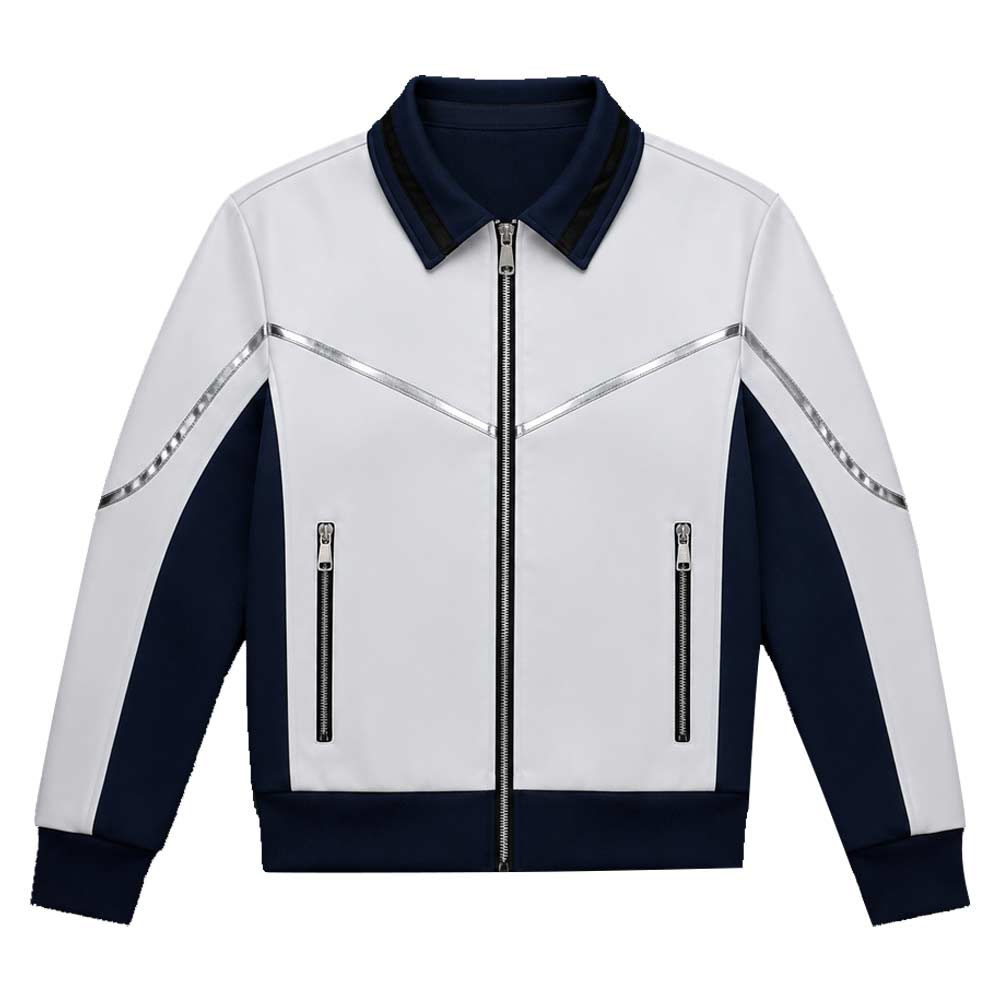 Avengers: Doomsday (2026) Mister Fantastic White Blue Jacket Outfits Cosplay Costume